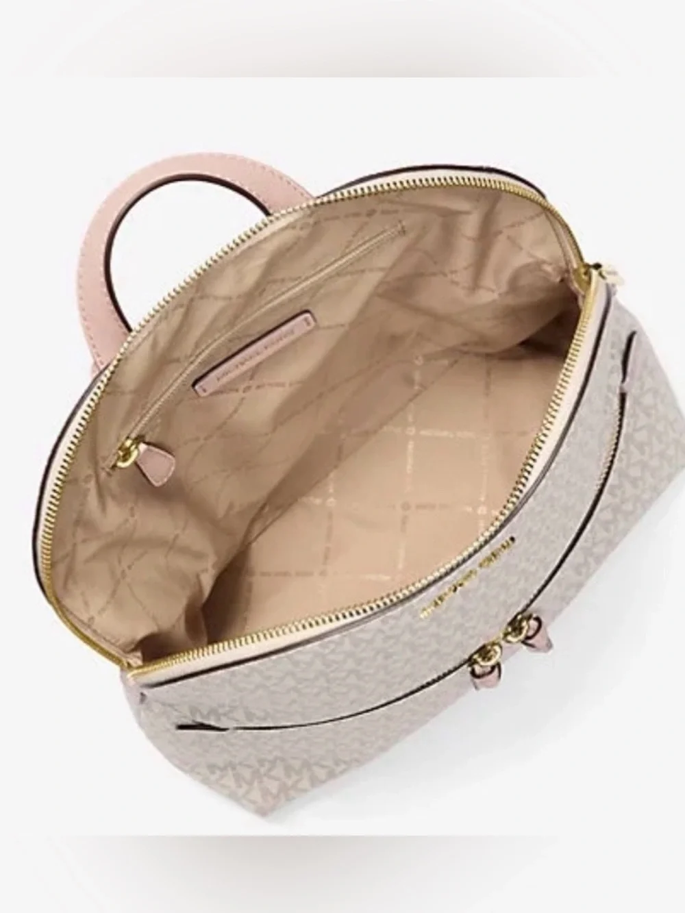 Michael Kors backpack logo